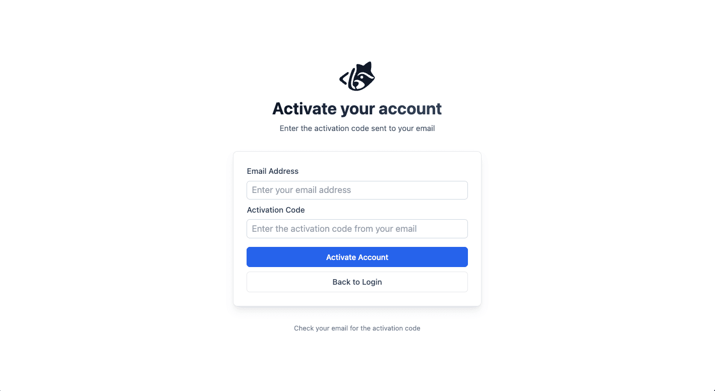Activate Account Email