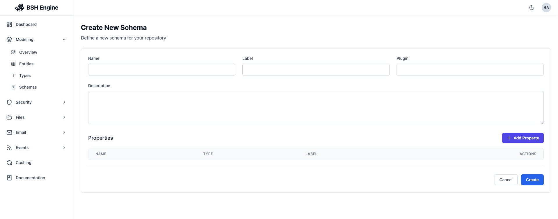 Create Schema